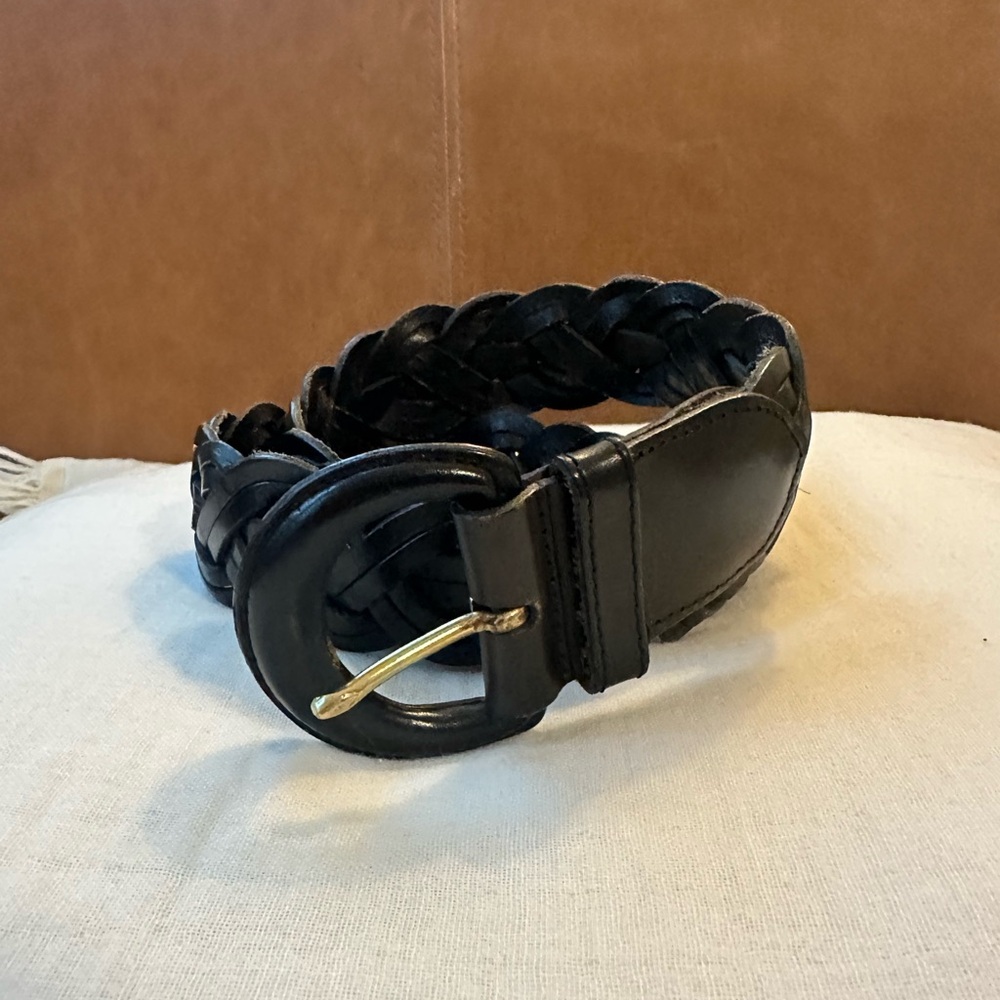 Vintage Coach Braided Leather Belt